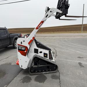 Mini-chargeuse sur chenilles à livraison rapide pour Bobcat MT100, chargeuse sur pneus avec pelle rétrocaveuse avant, moteur puissant et pompe de pointe - Product Image 4