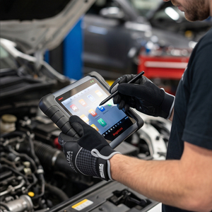 Anti Slip Padded Palm Mechanic Work <b>Gloves</b> Heavy Duty Flexible Touchscreen <b>Moisture</b>-Wicking Latex-Free Polyester <b>Gloves</b> - Product Image 5