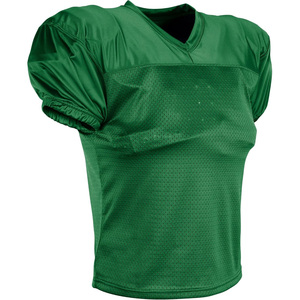 Maillot de football américain jaune à col en V et manches courtes pour homme, en maille respirante en polyester, coupe classique, toutes saisons - Product Image 5