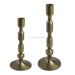 Single Arm <b>Candle</b> Stand Colored Painted With Antique Finishing Design <b>Candle</b> Holder Home Villa <b>Dinner</b> and Wedding Design - Product Image 1