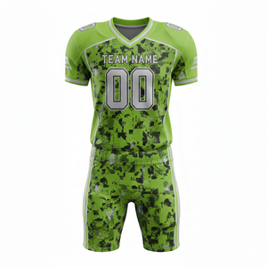 Conjunto Personalizable de Uniforme de Fútbol Americano con Camiseta y Pantalones Cortos con Posición para Logotipo Frontal - Product Image 4