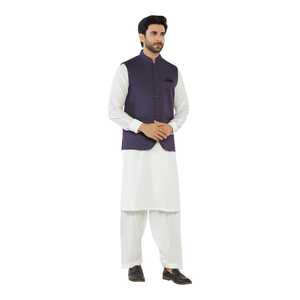 Salwar Kameez pour hommes avec gilet, vêtements indiens et pakistanais, tenue de mariage et de fête, tailles et couleurs personnalisées, design traditionnel sur mesure - Product Image 1