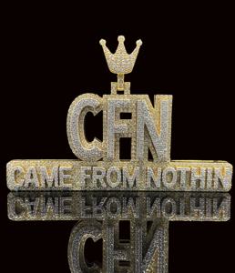 Colgante Personalizado de Hip Hop con Diseño de Hielo y Circonitas Cúbicas - Product Image 1