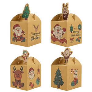 Caja de Regalo Navideña con Asa, Bolsa de Transporte para Dulces y Golosinas de Santa Claus, Cajas de PVC Transparentes para Dulces y Golosinas - Product Image 2