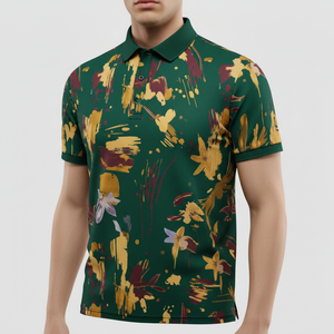 เสื้อโปโลผู้ชายคุณภาพสูง 100% โพลีเอสเตอร์ ราคาประหยัด สำหรับกอล์ฟ กีฬา ธุรกิจ  รับสั่งทำโลโก้ด้วยการพิมพ์หรือปักลาย - Product Image 4