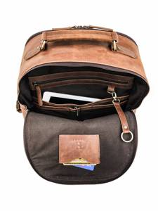Custom Full Grain Genuine Leather Backpack <b>Men</b> Luxury Laptop <b>Bag</b> Waterproof High Capacity Wholesale Rucksack LBK-0120 - Product Image 6