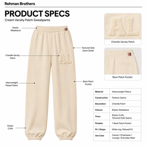 <b>Men's</b> Beige Cotton Sweatpants <b>Elastic</b> Waist Letter Logo Casual Joggers Autumn Wear Custom Logo Trendy Baggy <b>Mens</b> <b>Trouser</b> - Product Image 5
