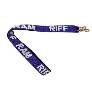 Sangle de sac rectangulaire de style sportif en coton perlé Riff Ram, accessoire de sac artisanal pour la personnalisation, ZONE D'ART CREATIF - Product Image 1