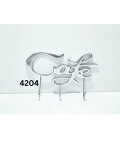 Modern Metal Wall <b>Hooks</b> Cafe Word Design Decorative Hanging Rack for Cups Keys & <b>Kitchen</b> Organizer for Worldwide Supply - Product Image 5