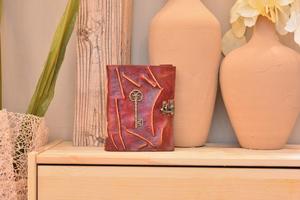 Classic Antique Genuine Leather <b>Journal</b> Diary Notebook Vintage Leather Bound Notebook with Handmade Paper <b>Writing</b> Diary Travel - Product Image 5