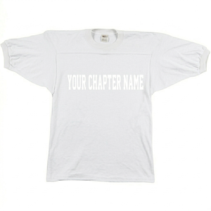 เสื้อกีฬาสีน้ำเงินแบบปรับแต่งได้ คอกลม แขนสามส่วน ทรงปกติสำหรับผู้หญิง โลโก้ด้านหน้าแบบกำหนดเอง - Product Image 3