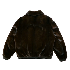Manteau long d'hiver pour femme en fausse fourrure de luxe, doublure en soie douce et respirante, manches longues, chaud, OEM ODM, vente en gros - Product Image 5