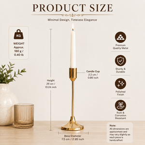 Brass Candle Holder Taper Candlestick <b>Stand</b> Tall Candle Holder Home Decor Table Centerpiece Wedding Decoration Wholesale - Product Image 5