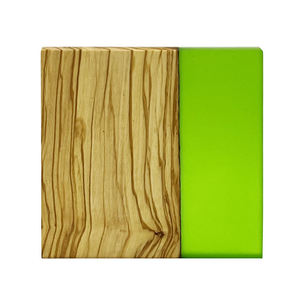 Natural House Hot Selling Olive Wood and Green Epoxy Resin <b>Coaster</b> <b>for</b> <b>Drink</b> Coffee Tea <b>for</b> Bar Kitchen Home Apartment - Product Image 1