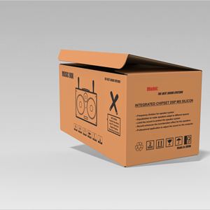 Boîte d'emballage personnalisée de haute qualité pour haut-parleurs, en carton ondulé imprimé, pour équipement audio, fabricant et fournisseur OEM ODM au Vietnam - Product Image 1