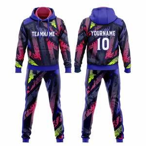 ชุดวอร์ม NEW YOU SPORTS แบบ unisex เสื้อฮู้ดและกางเกงขายาว สีดำพิมพ์ลายสีส้ม แห้งเร็ว ระบายอากาศได้ดี เป็นมิตรกับสิ่งแวดล้อม สไตล์สปอร์ต ลำลอง สำหรับฤดูใบไม้ร่วง - Product Image 5