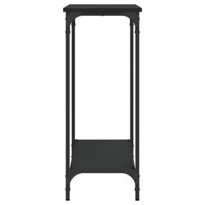 Table console standard en bois d'ingénierie noir et métal - Product Image 5