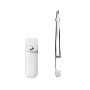 Pinzas Profesionales de Acero Inoxidable con Punta Biselada Antideslizante, Resistentes, de Precisión, para Depilar Cejas, Aplicar Pestañas y Recortar - Product Image 6