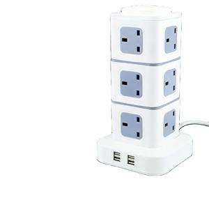 Nuevo Enchufe Universal Vertical Independiente con Protección Contra Sobrecargas EU/UK/AU 10A CN para Oficina y Hogar, con USB 2026, Protección Contra Sobretensiones, Enchufe Multi-Puerto - Product Image 5