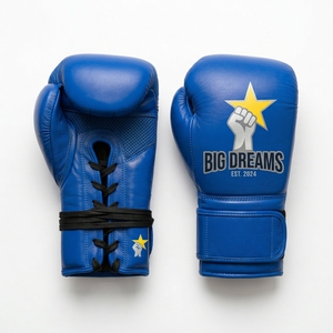 Guantes de Kickboxing de Cuero de Grano Completo con Impresión Personalizada al por Mayor, Equipo de Entrenamiento y Sparring para Adultos - Product Image 5