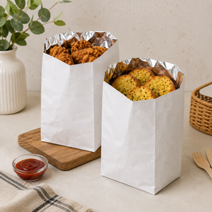 Custom BBQ Fast Food Takeaway Hot Dog Sandwich Burger Packaging Grease Proof <b>Biodegradable</b> Disposable <b>Paper</b> Bag - Product Image 4
