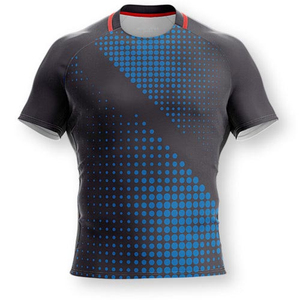 Maillot de rugby décontracté pour homme, coupe courte et ample, en maille, unisexe, service OEM pour adultes - Product Image 1