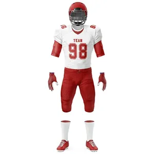 American Football Uniform Set OEM Custom Jersey <b>Pants</b> Lightweight Durable Breathable Training Competition Team Wear - Product Image 3