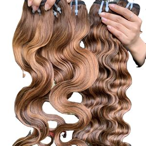 Venta al por mayor de extensiones de cabello natural de marca privada. Remy Raw Virgin Vietnam Cabello humano - Product Image 1