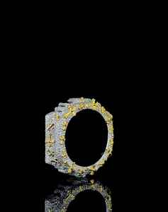 Custom Luxury Moissanite Iced Out Bezel for GA2100 <b>Watch</b> <b>Case</b> Gold Plated Handmade Hip Hop Bling <b>Watch</b> Mod <b>Case</b> High End Jewelry - Product Image 5