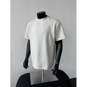 T-shirt homme vintage style américain, coupe ample, épaules structurées, marque tendance, manches courtes, haute qualité - Product Image 3