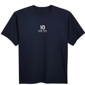 เสื้อยืดผู้ชายทรงหลวม สีกรมท่า ผ้าฝ้ายพรีเมียม คอกลม แขนสั้น สไตล์ลำลอง โอเวอร์ไซส์ ใส่สบาย ใส่ได้ทุกวัน สตรีทแวร์ - Product Image 1