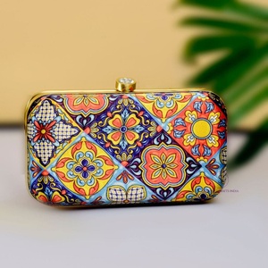Sac à main tendance pour femme, imprimé fleurs, pochette de soirée, sac à main de luxe avec chaîne détachable pour femme - Product Image 1