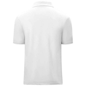 Men's White Breathable Plus Size Jersey Short Sleeve Knitted for <b>Shirt</b> Solid Color Casual Zipper <b>Collar</b> - Product Image 2