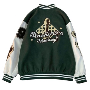 Customized OEM Wholesale Custom Logo Vintage 100% Wool Long Sleeve Varsity <b>Jacket</b> for Men's & Women Winter <b>Heated</b> Breathable - Product Image 2