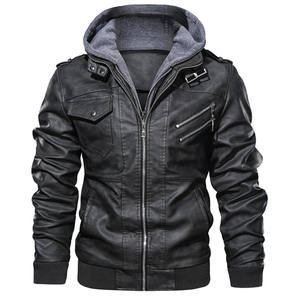 Autumn Casual Motorcycle PU <b>Jacket</b> Biker Leather Coats Brand Clothing Fashion wear Brand New Men's Leather <b>Jackets</b> - Product Image 4