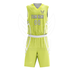 Uniforme de basket-ball réversible de haute performance, de couleur unie, de qualité supérieure, en tissu doux, nouveau style - Product Image 5