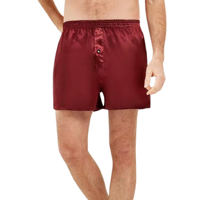 Shorts Boxer en Soie Satinée avec Braguette Boutonnée – Taille Mi-Haute Unisexe pour le Sport, la Gym, l'Entraînement et les Activités de Plein Air - Product Image 2