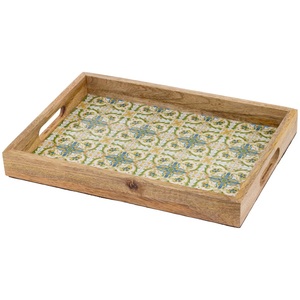 Plato Decorativo Rectangular con Estampado Floral, Bandeja de Madera de Mango para Servir, Nueva Llegada, para Pedidos al por Mayor - Product Image 6