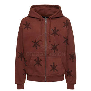 รับออกแบบตามสั่ง เสื้อฮู้ดดี้แบบมีประกายวิบวับ พร้อมตัวอักษรและโลโก้ประดับเพชร  รับผลิตจำนวนมาก เสื้อฮู้ดดี้ประดับเพชรแบบสั่งทำพิเศษ - Product Image 1