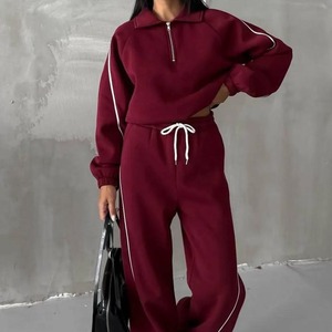 Conjunto Deportivo de Pantalón Acampanado para Mujer, Conjuntos Deportivos para Mujer en Oferta, Mezcla de Poliéster Ligero - Product Image 4