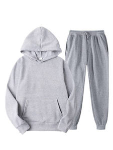 Chándales Deportivos para Hombre de Alta Calidad con Logotipo Personalizado, Forro Polar de Algodón, Cordón Ajustable, Mangas Largas, Bordado Frontal en el Pecho, Color Sólido Informal - Product Image 2