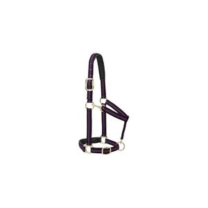 Cabestro de nailon morado para caballo, ajustable con hebillas metálicas, de alta calidad, superventas, personalizado, al por mayor, con revestimiento de nailon, para establos. - Product Image 4
