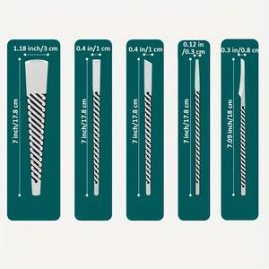 Kit de couteaux de pédicure, grattoir à ongles, lime à cuticules, éliminateur de peaux mortes, outils de manucure et de pédicure pour les soins des pieds - Product Image 6