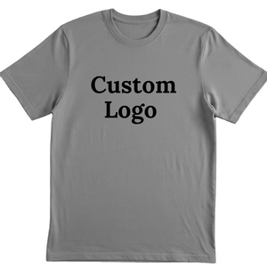 Camiseta de manga corta de algodón de color liso para hombre - Product Image 1