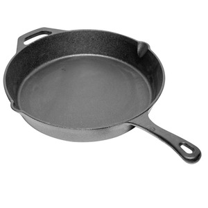 Cast Iron Frying <b>Pan</b> Round Durable Hand Wash Only For Gas <b>And</b> Induction Cooker - Product Image 5
