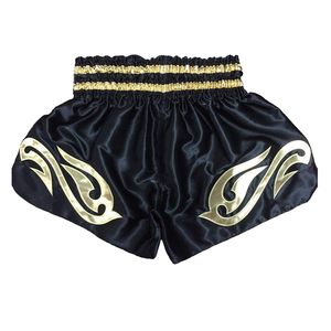 Pantalones Cortos de Muay Thai de Alta Calidad, Hechos a Medida en Fábrica, para Kickboxing, 100% Poliéster, Sólidos, Antiarrugas, Estilo Vintage - Product Image 1