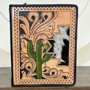 Carpeta de cuero de vaca personalizada, 3 anillos con cremallera para hombres y mujeres, funda de cuaderno recargable, carpetas de soporte para documentos - Product Image 4