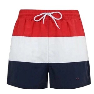 กางเกงว่ายน้ำผู้ชายกางเกงขาสั้นชายหาดแบบยืดหยุ่นมีกระเป๋าด้านข้างกางเกงขาสั้นผ้าฝ้ายแบบแห้งเร็วกางเกงขาสั้นใส่ไปทะเลมีกระเป๋าด้านข้าง - Product Image 3