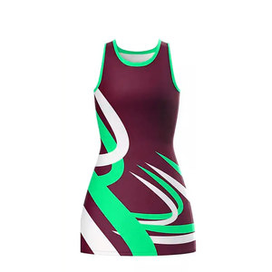 Uniforme de Netball para Mujer, Profesional, Resistente, Transpirable, de Poliéster, para Clubes Deportivos - Product Image 4