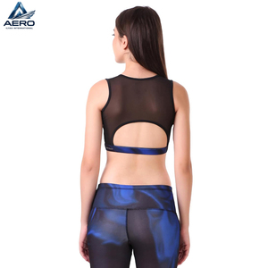 2026 OEM ODM New Arrival High Stretch Cool Dry Dark Abstract Tone Workout Running Gym Training Apparel Fitness Wear <b>Bra</b> - Product Image 3